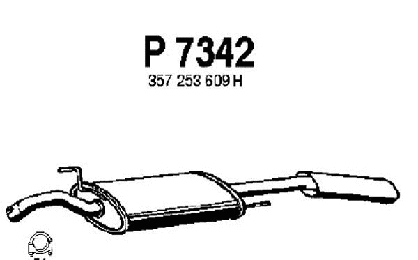 Rear Muffler (P7342)