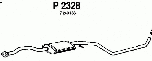 Centre Muffler (P2328)