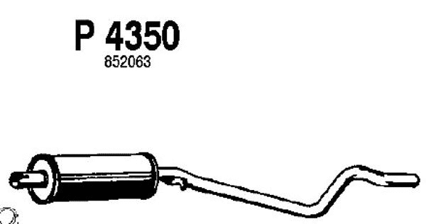 Centre Muffler (P4350)