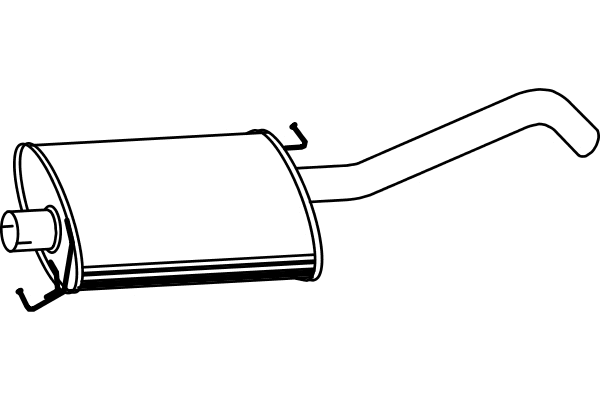 Rear Muffler (P3731)