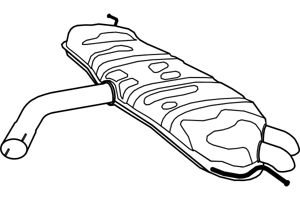 Rear Muffler (P7586)