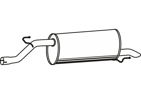 Rear Muffler (P43054)