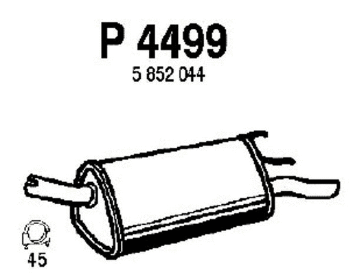 Rear Muffler (P4499)