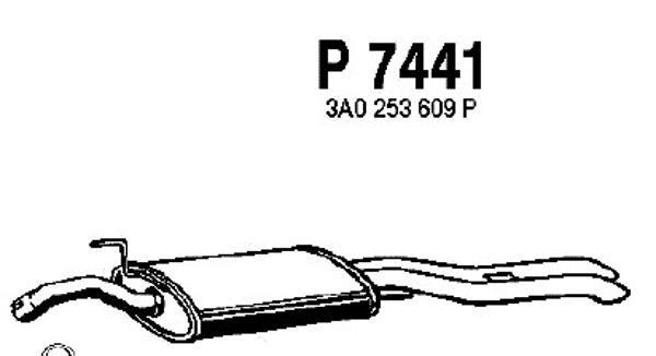 Rear Muffler (P7441)