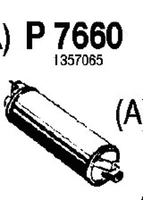 Rear Muffler (P7660)