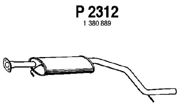 Centre Muffler (P2312)