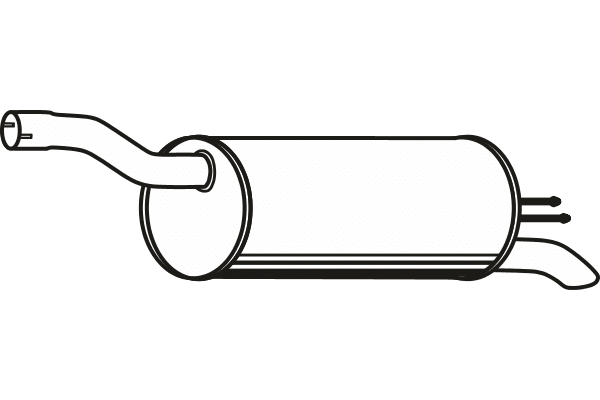 Rear Muffler (P2297)