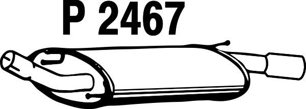 Rear Muffler (P2467)