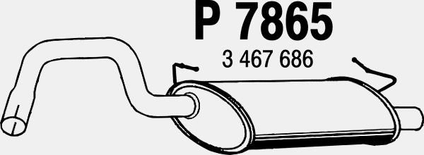 Rear Muffler (P7865)