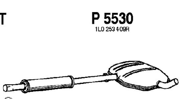 Centre Muffler (P5530)