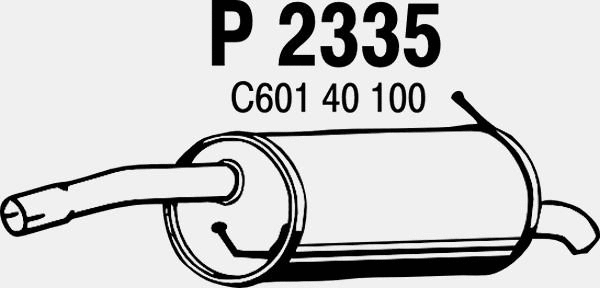 Rear Muffler (P2335)