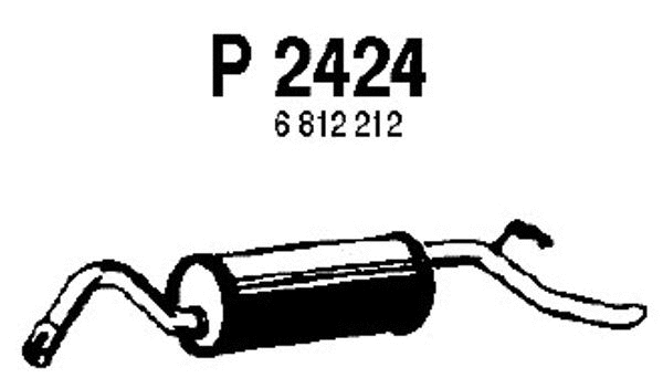Rear Muffler (P2424)