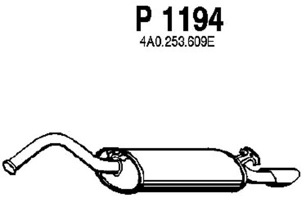 Rear Muffler (P1194)