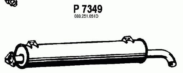 Rear Muffler (P7349)