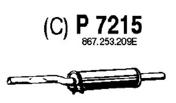 Centre Muffler (P7215)