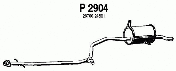 Rear Muffler (P2904)