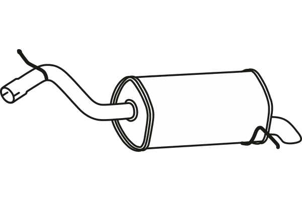 Rear Muffler (P46008)
