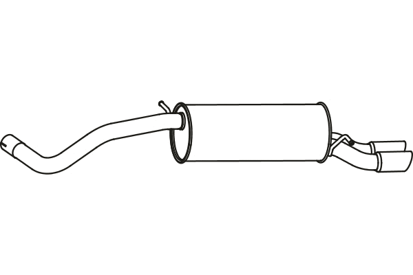 Rear Muffler (P11030)