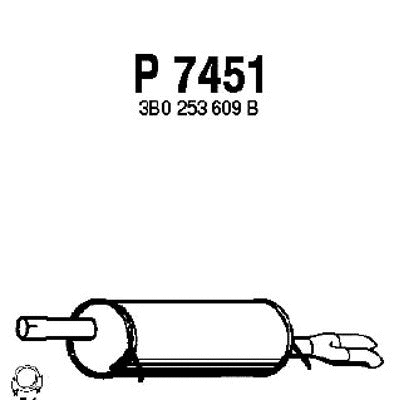 Rear Muffler (P7451)