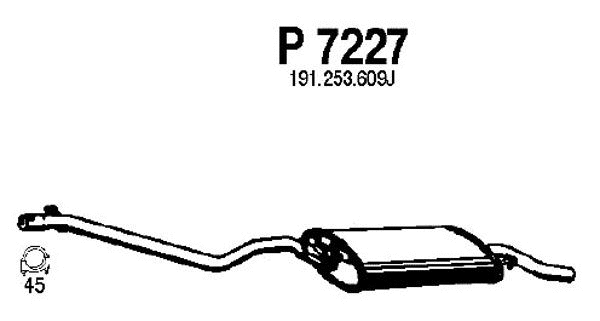 Rear Muffler (P7227)