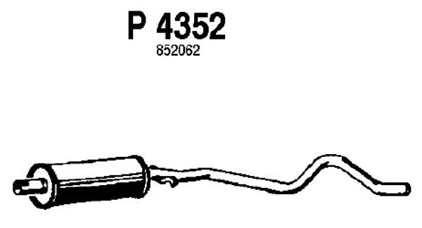 Centre Muffler (P4352)