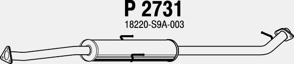 Centre Muffler (P2731)