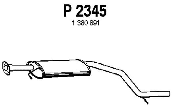 Centre Muffler (P2345)