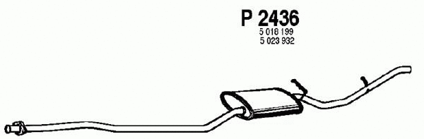 Rear Muffler (P2436)