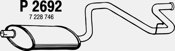 Rear Muffler (P2692)