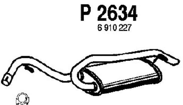Rear Muffler (P2634)