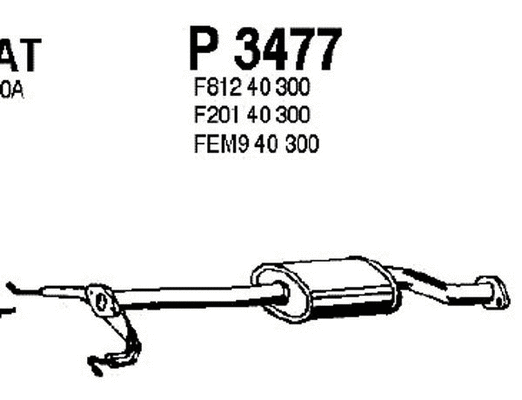 Centre Muffler (P3477)
