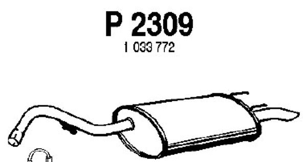 Rear Muffler (P2309)