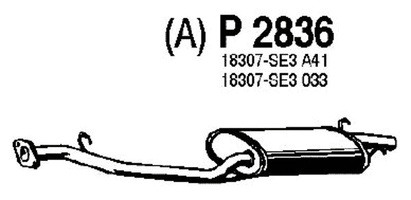 Rear Muffler (P2836)
