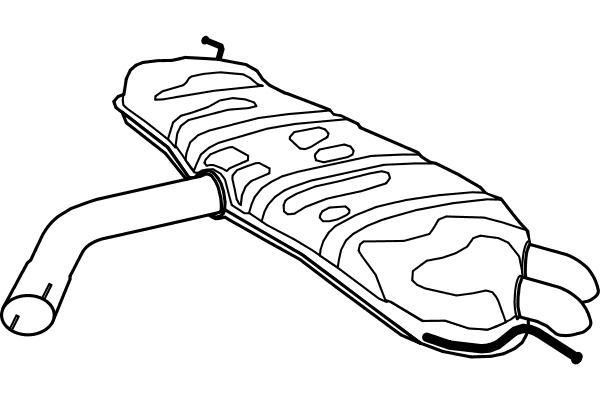 Rear Muffler (P7590)