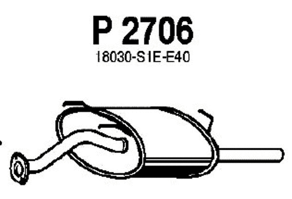 Rear Muffler (P2706)