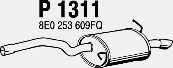 Rear Muffler (P1311)