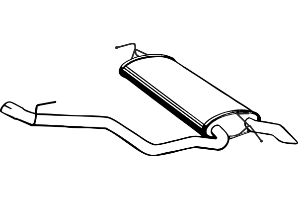 Rear Muffler (P3716)