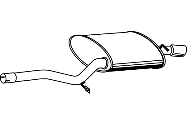 Rear Muffler (P11014)