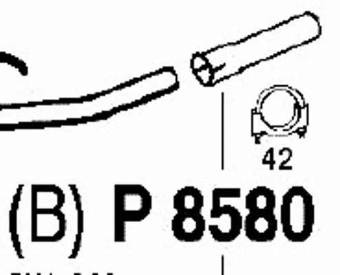Exhaust Pipe (P8580)