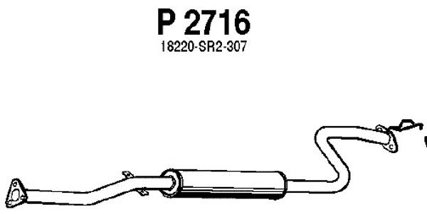 Centre Muffler (P2716)
