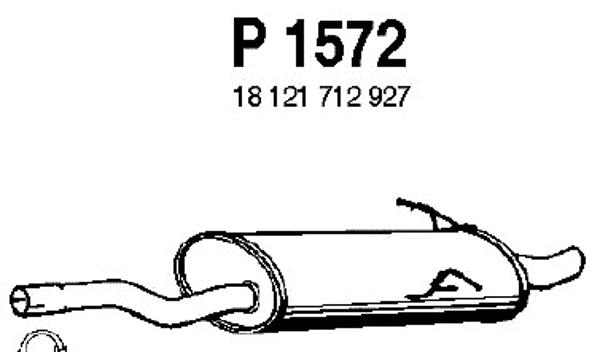 Rear Muffler (P1572)