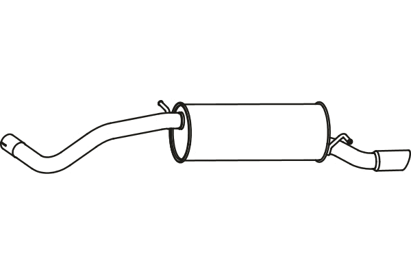 Rear Muffler (P72056)