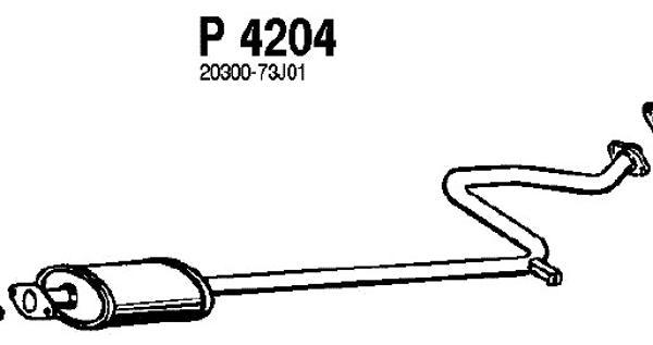 Centre Muffler (P4204)
