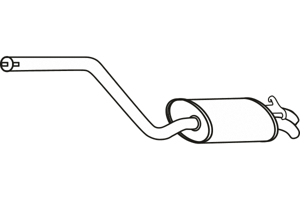 Rear Muffler (P3609)