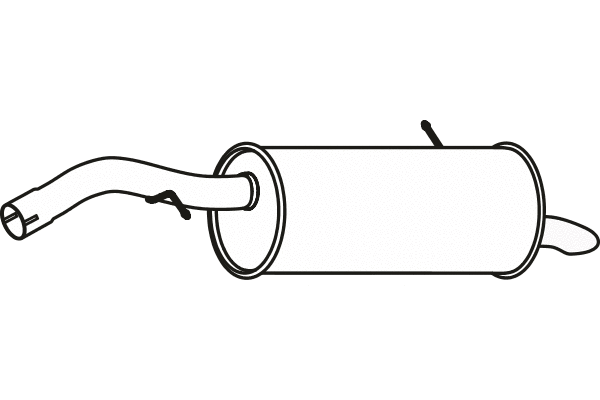 Rear Muffler (P17060)