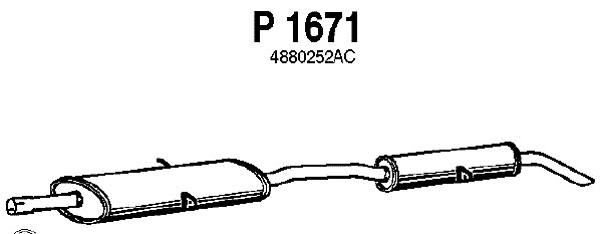 Rear Muffler (P1671)