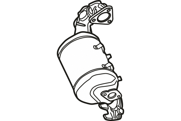 Soot/Particulate Filter, exhaust system (P8858DPF)