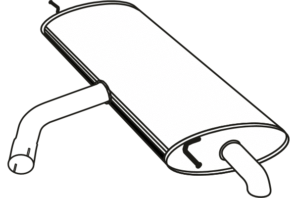 Rear Muffler (P72163)