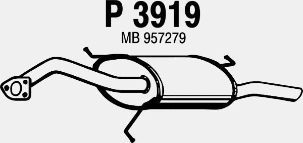 Rear Muffler (P3919)