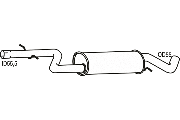 Centre Muffler (P7591)